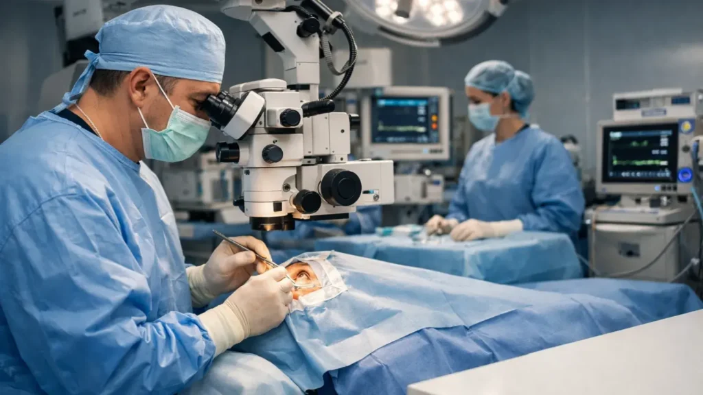 Cómo es una cirugía para corregir el estrabismo