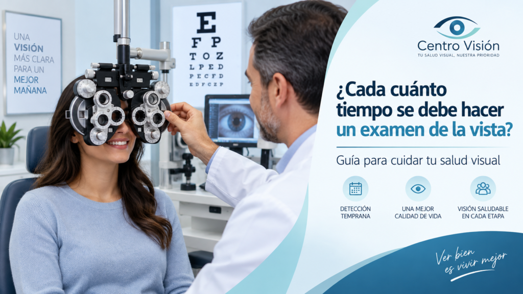 cada cuánto tiempo se debe hacer un examen de la vista