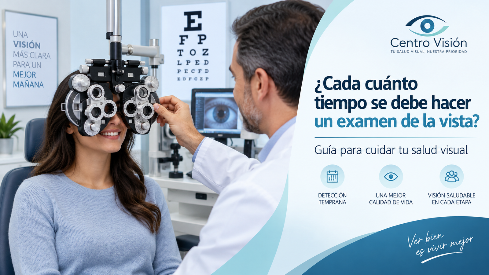 cada cuánto tiempo se debe hacer un examen de la vista